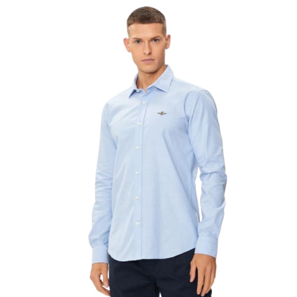 AERONAUTICA MEN  BLUE CHEMISE 